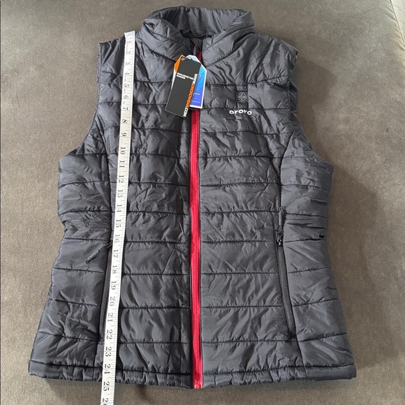 Women’s Ororo Classic Heated Vest Black Red Zip Front Size M NWT *NO BATTERY - Picture 5 of 16